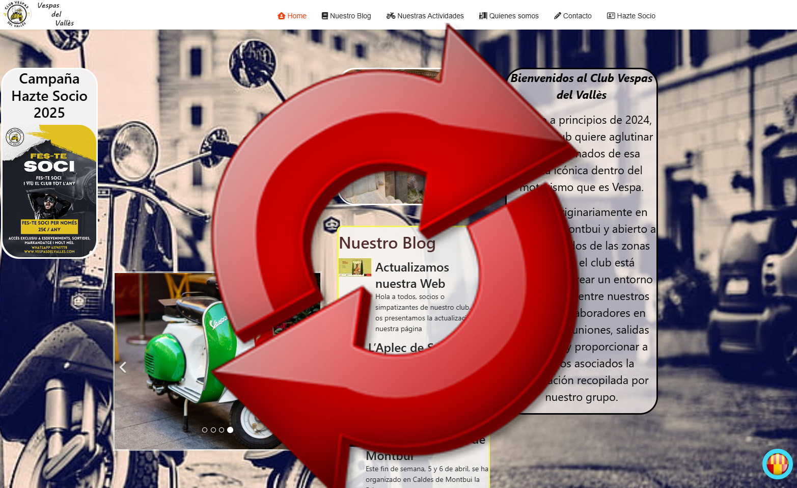 Actualizamos nuestra Web